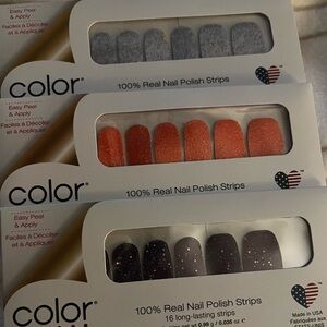 3 pack bundle color street nails- NEW